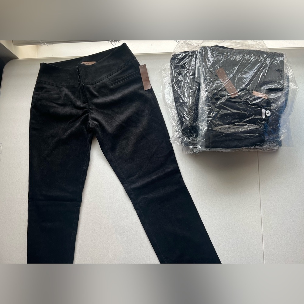 Black suede dress bottoms